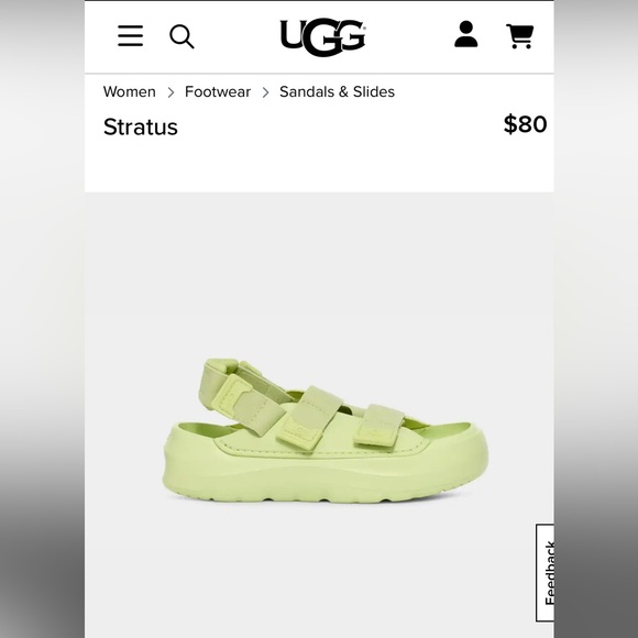 NWT UGGS STRATUS GREEN 8 W 6 M - Picture 2 of 7